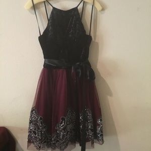 Girl’s Designer Party Halter Dress with Tulle Petticoat